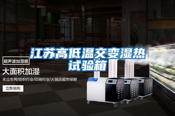 江苏高低温交变湿热试验箱