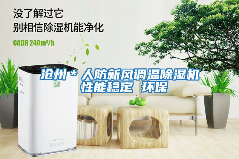 沧州＊人防新风调温除湿机 性能稳定 环保