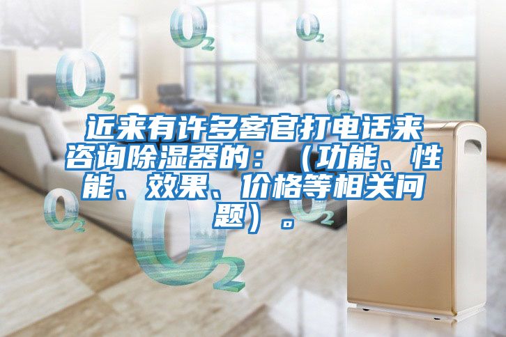 近来有许多客官打电话来咨询除湿器的：（功能、性能、效果、价格等相关问题）。