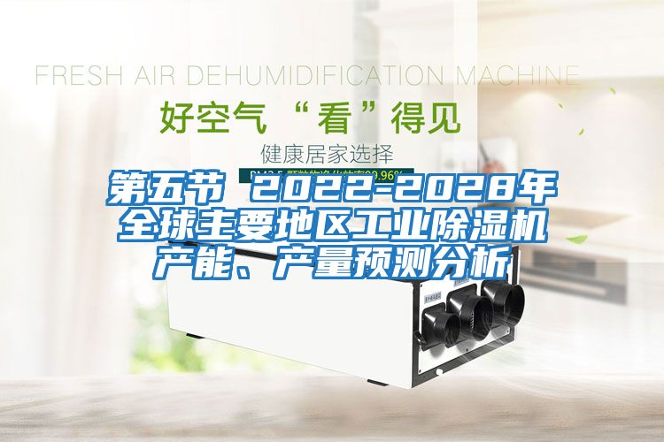 第五节 2022-2028年全球主要地区工业除湿机产能、产量预测分析