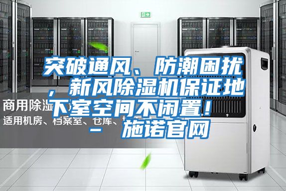 突破通风、防潮困扰，新风除湿机保证地下室空间不闲置！ – 施诺官网