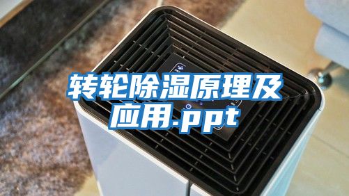 转轮除湿原理及应用.ppt