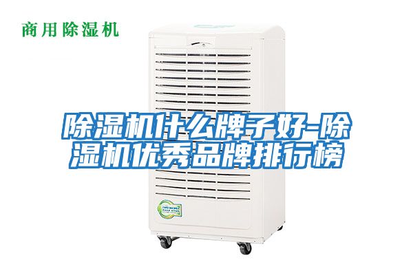 除湿机什么牌子好-除湿机优秀品牌排行榜