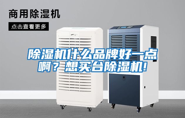 除湿机什么品牌好一点啊？想买台除湿机!