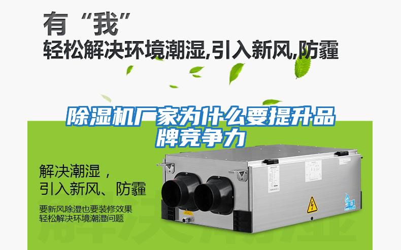 除湿机厂家为什么要提升品牌竞争力