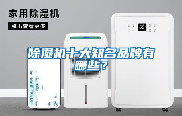 除湿机十大知名品牌有哪些？