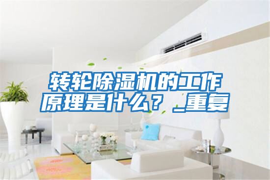 转轮除湿机的工作原理是什么？_重复