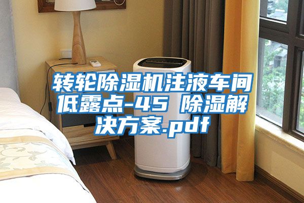 转轮除湿机注液车间低露点-45℃除湿解决方案.pdf