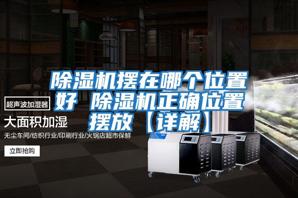 除湿机摆在哪个位置好 除湿机正确位置摆放【详解】