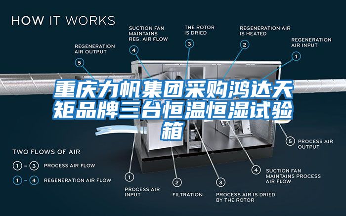 重庆力帆集团采购鸿达天矩品牌三台恒温恒湿试验箱